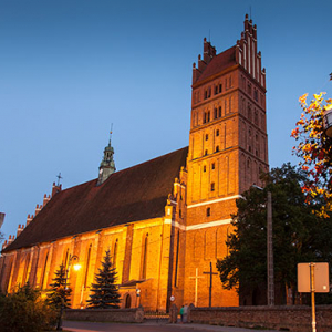 Dobre Miasto, Bazylika Najswietrzego Zbawiciela i Wszystkich Swietych. EU, PL, Warm-Maz.